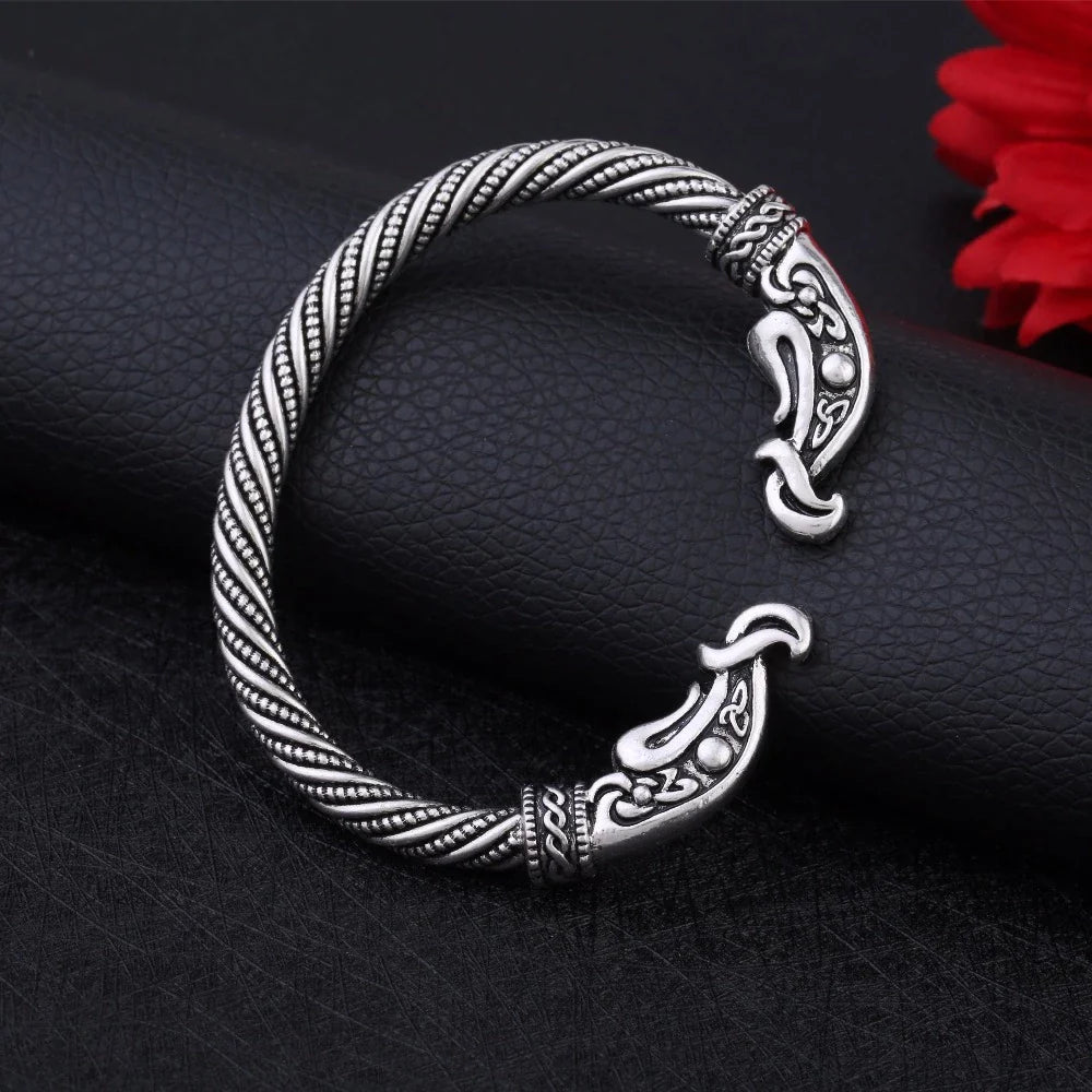Fashion Viking Double Wolf Arm Ring Norse Torc Nordic Bracelet Celtic  Wristband Viking Bracelet Jewelry Nordic Designer For Men | Fruugo BE